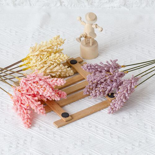 Simulated reeds, fake grain ears, pastoral style home decoration furnishings, artificial flowers for wedding photography, simulated foam wheat ears