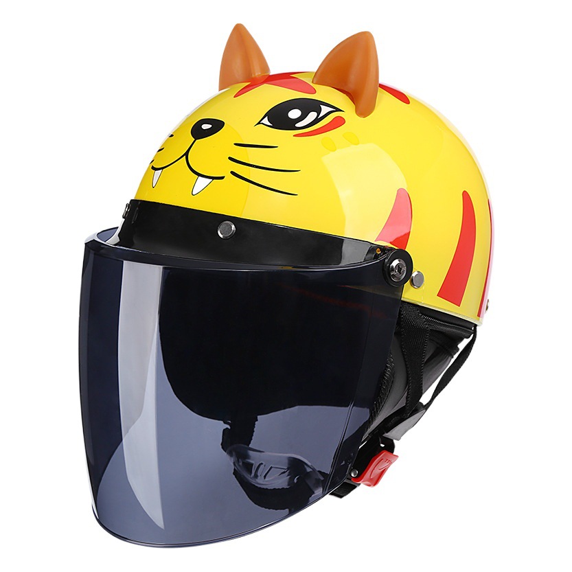 Comercio exterior especializado en 820 cascos infantiles, aptos para todas las estaciones, con un bonito diseño de dibujos animados, para niños que conducen patinetes eléctricos y bicicletas con batería.