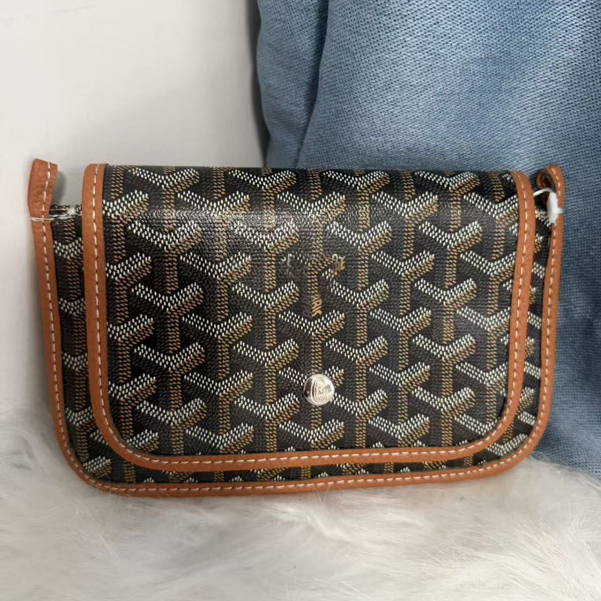 Qadın Goyard Üslubunda Çiyin Çantası və Krossbody Modeli