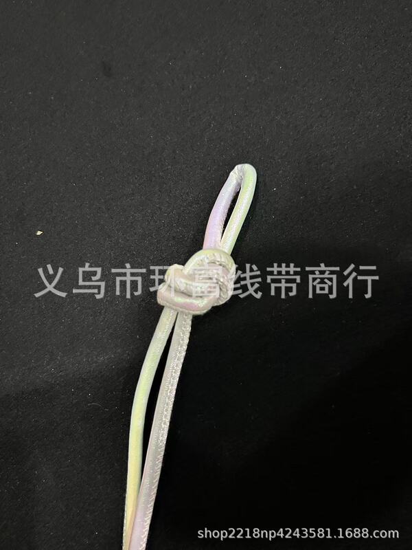 工場直販のカラフルなパール光沢のあるPU芯入り丸紐、ジュエリーアクセサリー、ベルトストラップ、4MMキャンディーカラー|undefined