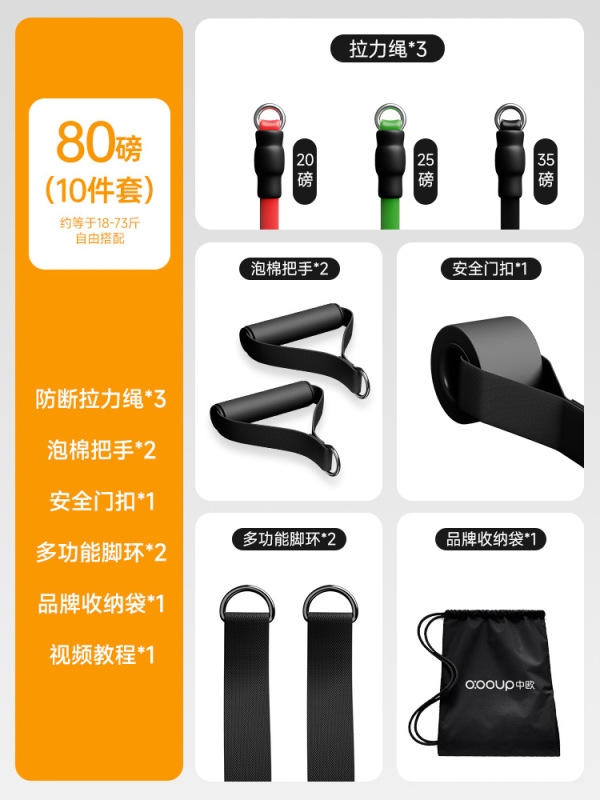 テンションロープフィットネスメンズ弾性ロープ胸筋トレーニング家庭用機器ドア吊りハイプルダウントレーニングバックロープ|undefined
