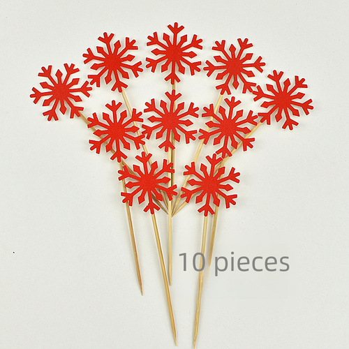 Birthday cake snowflake insert cake flag cake card insert baking decoration cake stand decoration