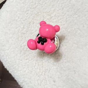 변기 프레스 [다크 핑크 베어]