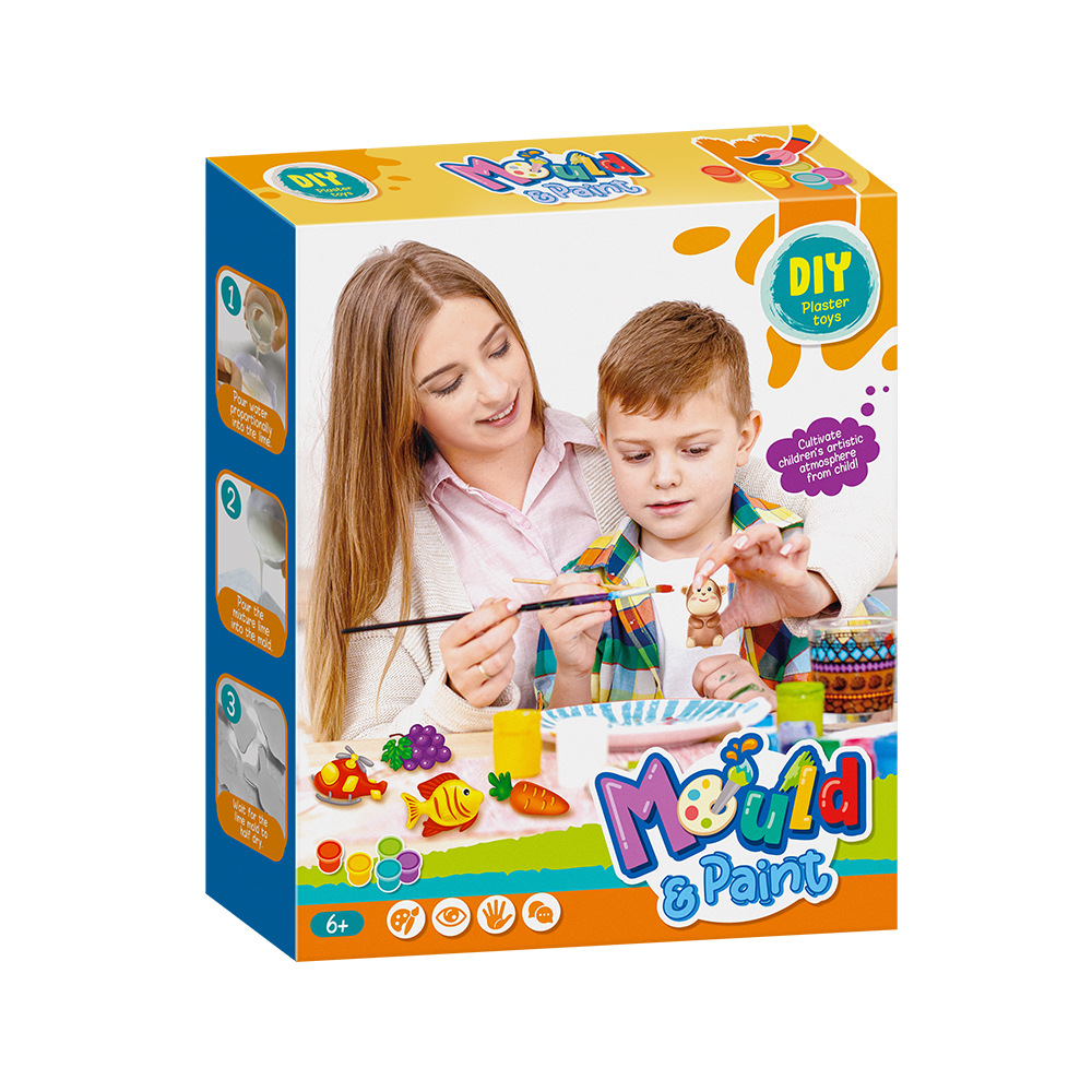  transfronterizo DIY manos cerebro pintado juguetes para niños arte yeso graffiti juguetes regalos