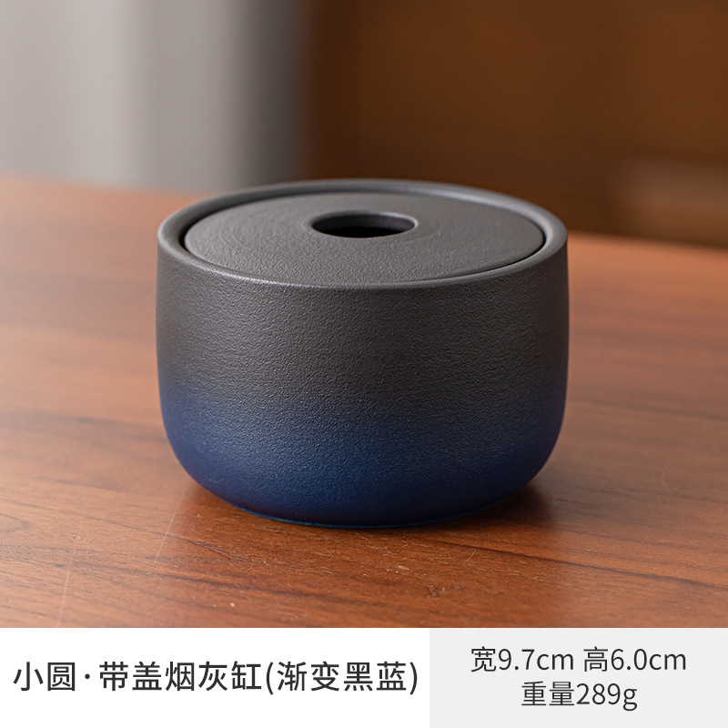Cerámica negra esmaltada una olla cerámica doméstica cubierta taza de té taza de café taza de justicia taza cenicero lavado y filtrado de té