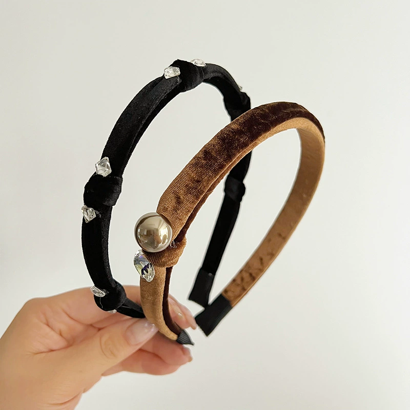 Retro universal headband, hair accessory, french style, high-quality style, 2023