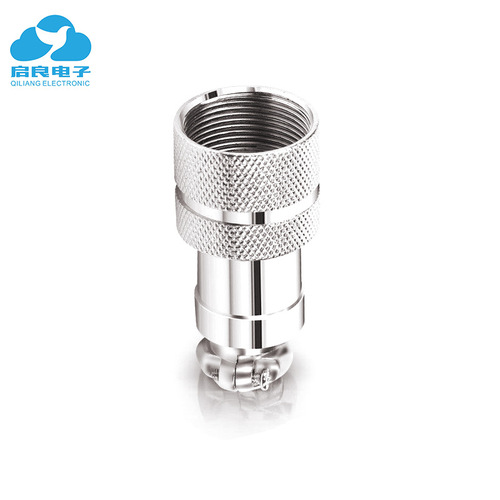 GX12 aviation plug M12 socket connector 2-7 core male and female docking power supply waterproof connector docking cover