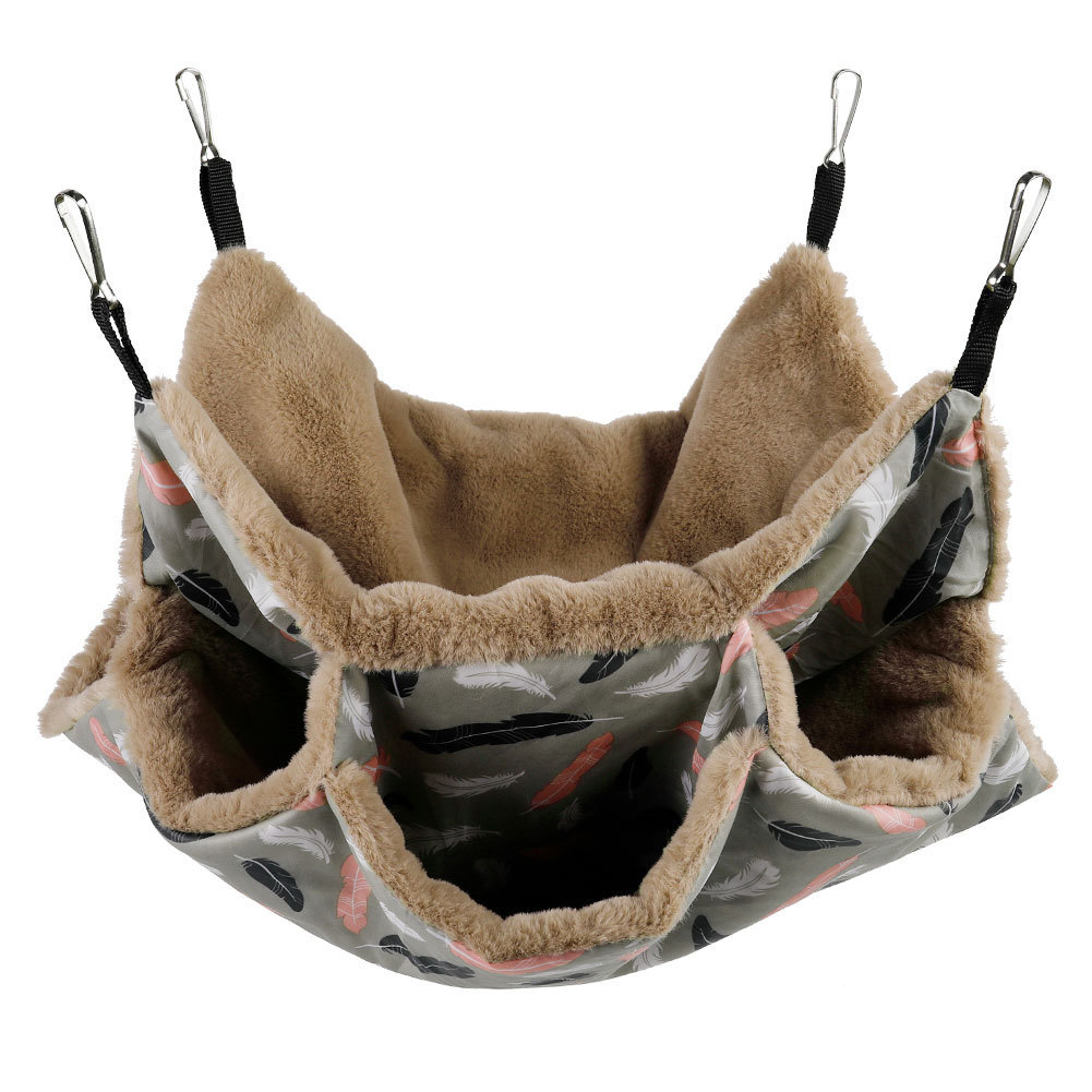Saco de Dormir Colgante para Mascotas de Felpa de Conejo Colgante para Hámster y Ardilla