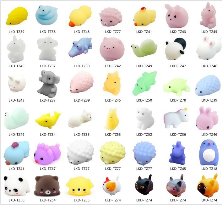 かわいいtpr軟膏動物団子つまみ楽mochi squishy減圧神器露店玩具卸売り|undefined