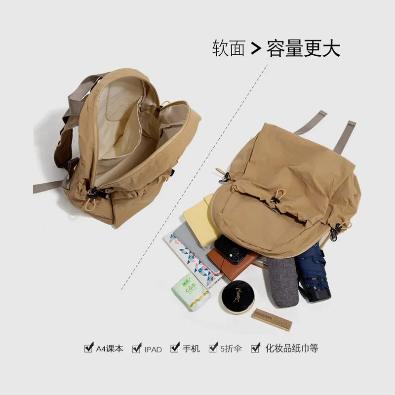 旅行の軽い男性のリュックサックの新型韓国版のレジャー防水リュックサックの女子高校生の大容量の旅行のカバン|undefined
