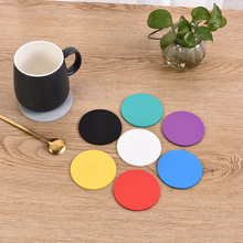 简约防水防滑茶杯垫碗盘垫杯垫PVC软胶家居纯色酒店酒吧杯垫
