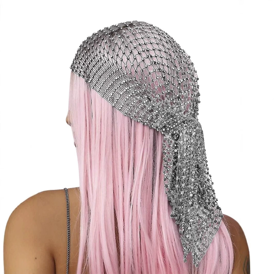 Amazon трансграничные европейские и американские аксессуары, головные уборы, сетчатая сетка с бриллиантами, пиратская шляпа, капюшон, музыкальная вечеринка, сетчатый платок