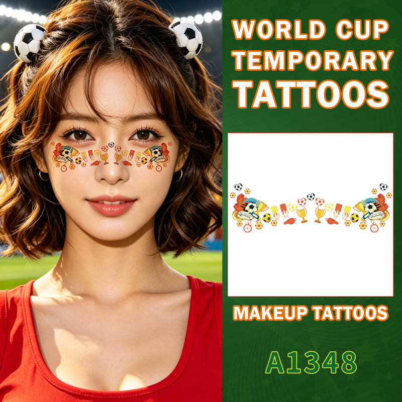 World Cup Temporary Tattoo Stickers, Various Event Designs Mixed and Matched, Breathable and Comfortable for Everyday Wear, Decorative Items World Cup Temporary Tattoo Stickers, Various Event Designs Mixed and Matched, Breathable and Comfortable for Everyday Wear, Decorative Items
