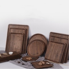 托盤日式簡約居家文藝實木下午茶甜品托盤多規格擺盤木質托盤