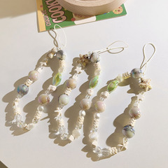 Creative niche star beaded hanging chain hanging accessories universal mobile phone case headphone cover convenient anti-lost mobile phone lanyard