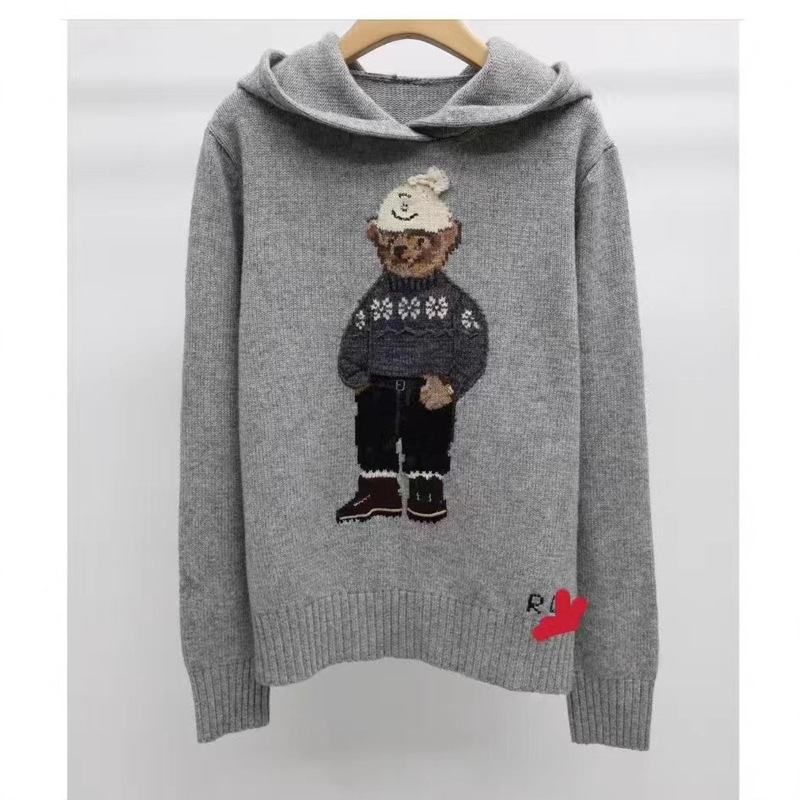 Scan Code for Cross-Border High-Quality Autumn and Winter R~L New Heavy-Duty Cartoon Round Neck Age-Reducing Versatile Sweater for Women