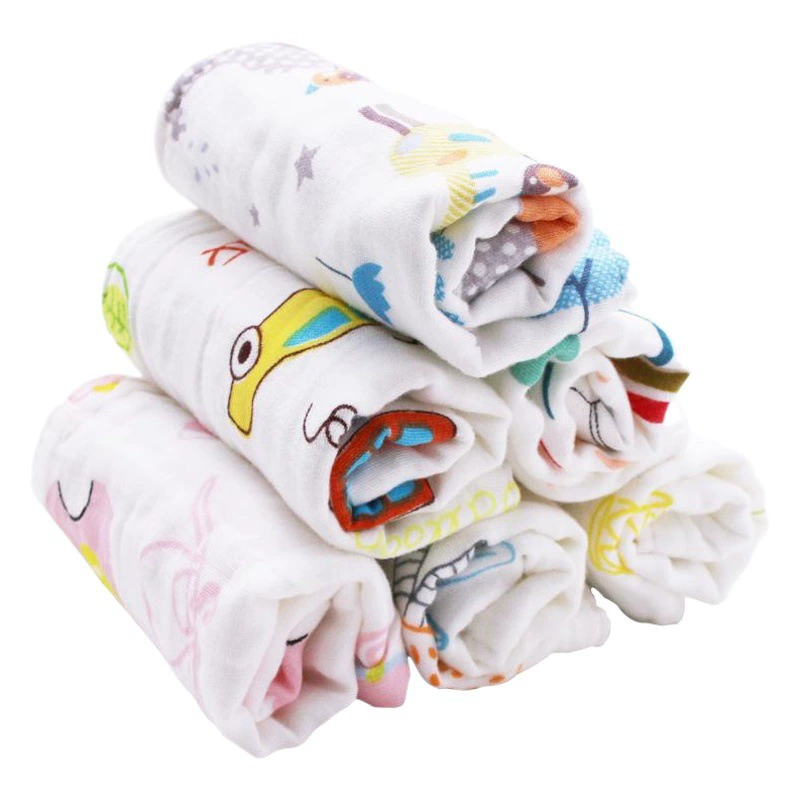 Шесть слоев промытой марли квадратные 30*30 детское Хлопковое полотенце для слюны, носовой платок, маленькое полотенце, оптовая продажа с фабрики