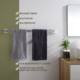 Cross-border towel rack stainless steel non-perforated square towel rack bathroom pendant bathroom toilet 24 inch towel bar