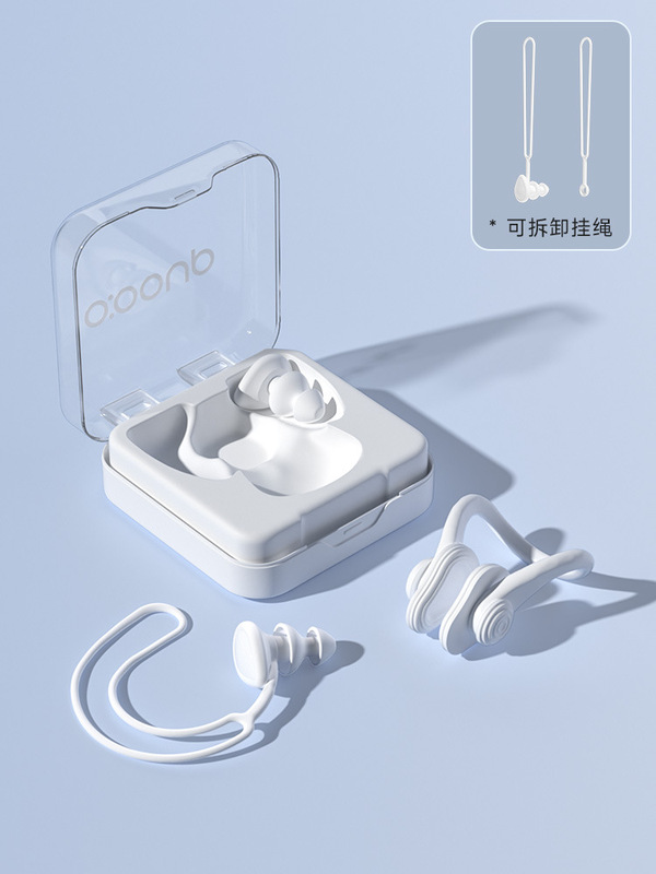 游泳耳塞防水专业游泳洗澡防进水不隔音防呛潜水鼻夹套装可爱成人|undefined
