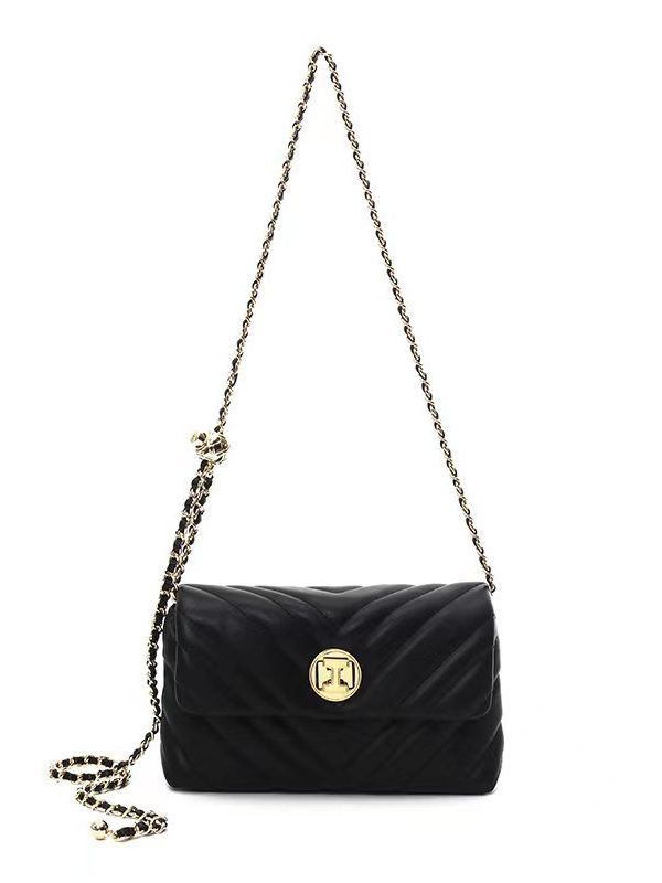 Bolso de las mujeres de cuero genuino mini estilo Chanel cadena de la bola de oro bolsa verano suave cuero de vaca elegante hombro crossbody MINI BOLSA
