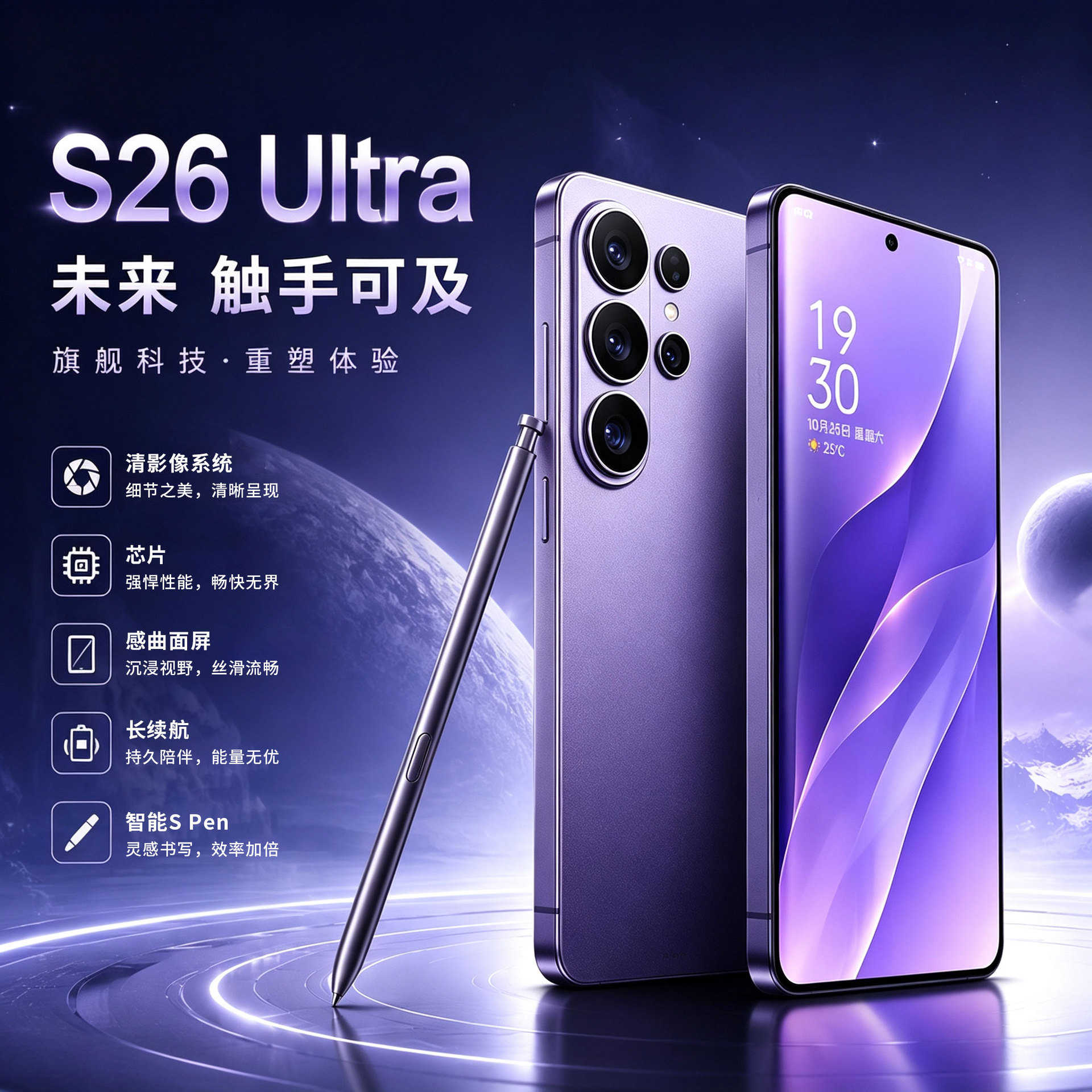 Popular TK cross-border S26UItra large memory cross-border mobile phone global version cross-border smartphone factory wholesale
