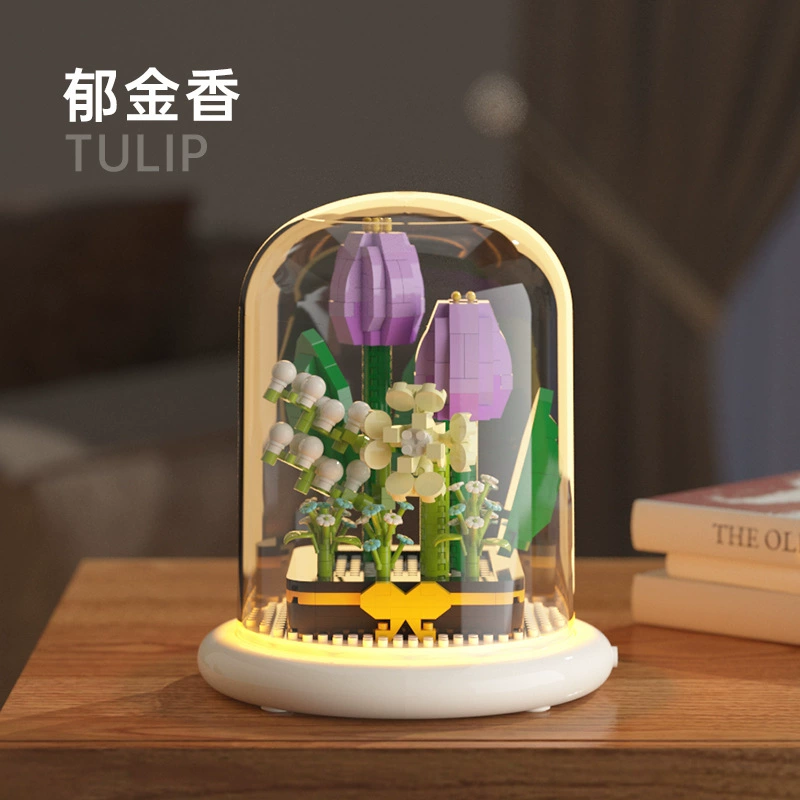 Набор мини-конструкторов (Лего) — подсолнечник и floral модели, различное количество деталей, варианты демонстрационной куполи