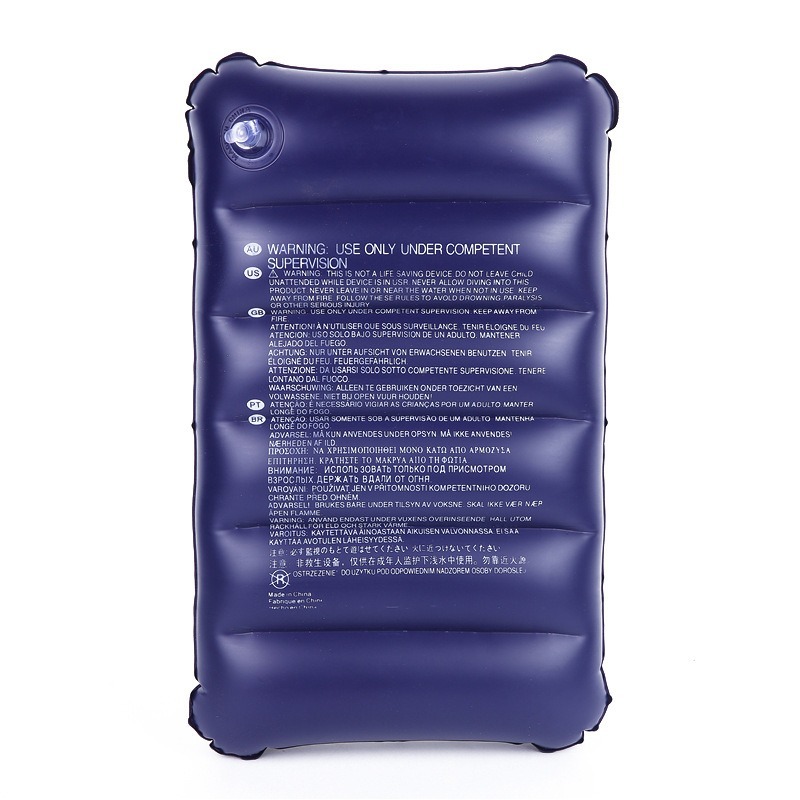 Al aire libre camping cuadrado engrosado almohada de viaje almohada inflable almohada de playa almohada de cuero 85g pvc cojín de cintura