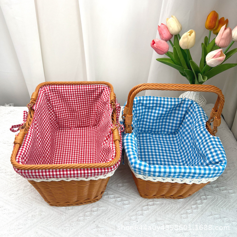 Cesta Portátil para Picnic y Compras para Frutas y Verduras image 5