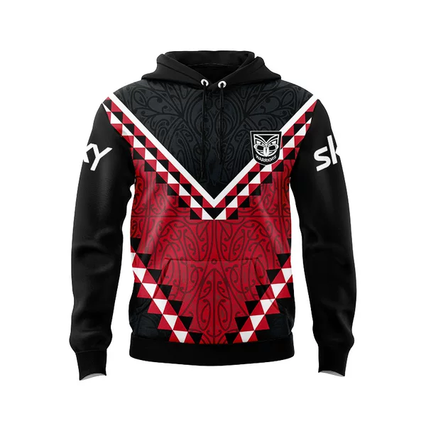 2026 New Zealand Warriors adult replica captain's jersey hoodie, men's export apparel, European and American style, plus size