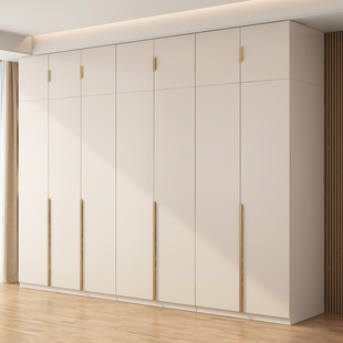 Simple Economical Small Apartment Light Luxury Children's Storage Wardrobe New Style Wardrobe Home Bedroom Rental Room Solid Wood Quality