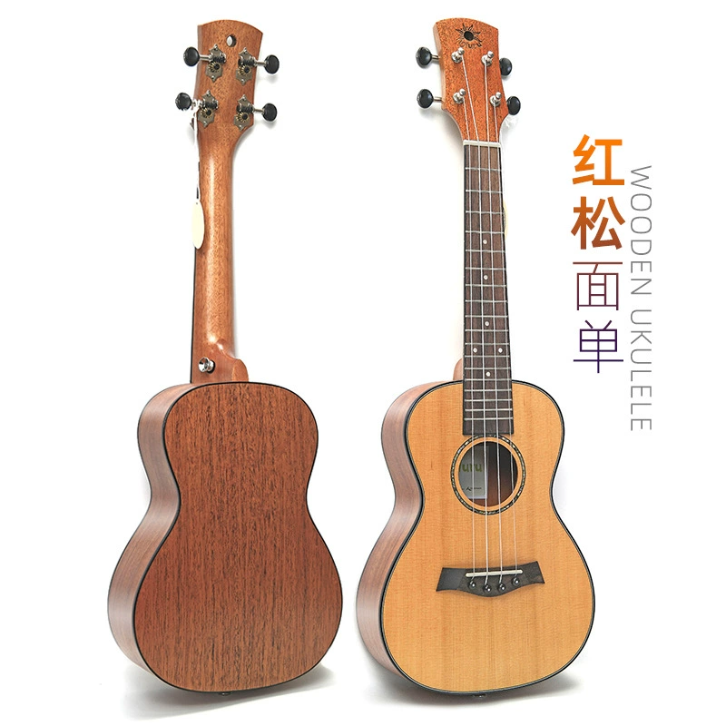 23 -inch red pine peach blossom heart single board Ukulele Ukulele UK Lili Hawaiian little guitar