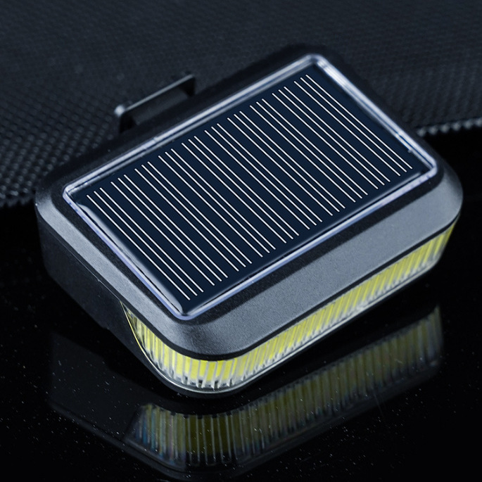 Luz trasera transfronteriza de carretera de montaña Luz trasera de carga solar de bicicleta Luz trasera de viaje nocturno Luz de aviso Equipo de viaje