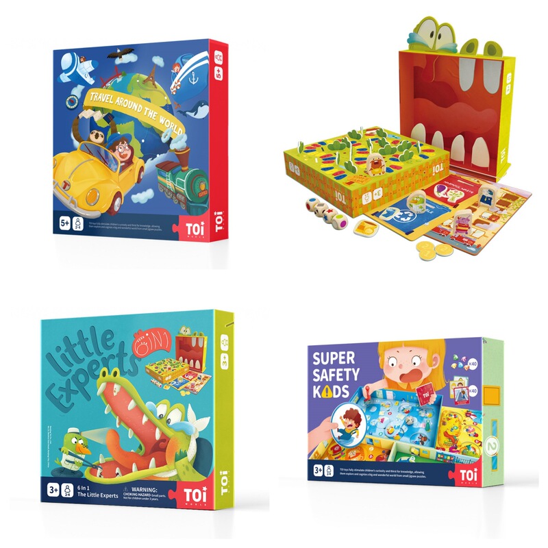 【Foreign Trade Edition Board Game Collection】Toi Children's Board Game Toys 2+ Boys and Girls Gifts Full English Version