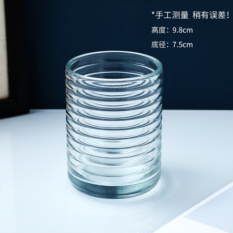 Enjuague bucal hogar vidrio Nordic ins estilo Hotel taza de lavado transparente espesado vidrio taza de beber