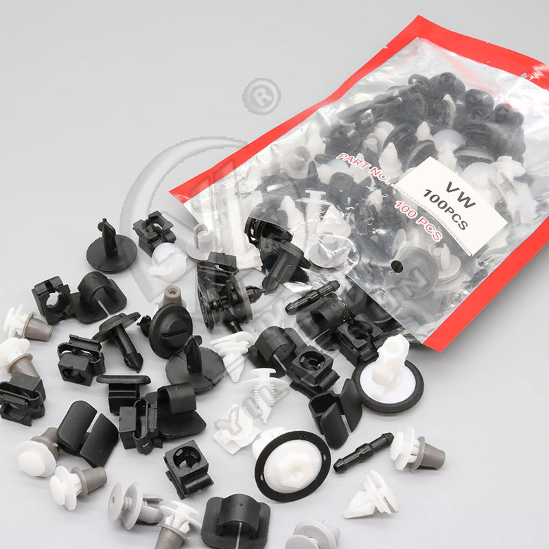 Adecuado para Volkswagen parachoques empuje hebilla puerta panel placa fija hebilla frontal cubierta de aislamiento térmico clip de algodón