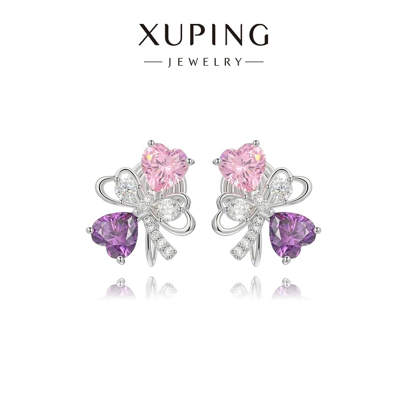 Xuping serie de arco de amor mosquito incienso bandeja de orejas ligera elegante temperamento de alta calidad orejas para mujeres