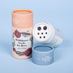 Colorful Printed Kraft Paper Scented Tea Paper Can with Customized Inner Wall Coated Moisture-Proof Paper Tea Packaging Box Design