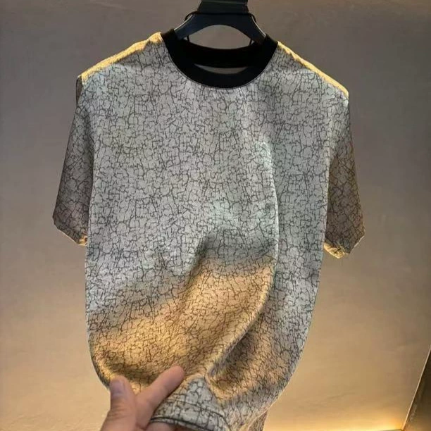 2025 новые мужские летние новые футболки с короткими рукавами с круглым вырезом