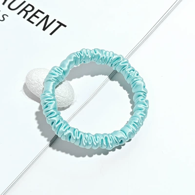 Saç üçün rezinlər — Tie 4/6cm Large Size High-End - 30mm-1cm-hair-tie-lake-blue