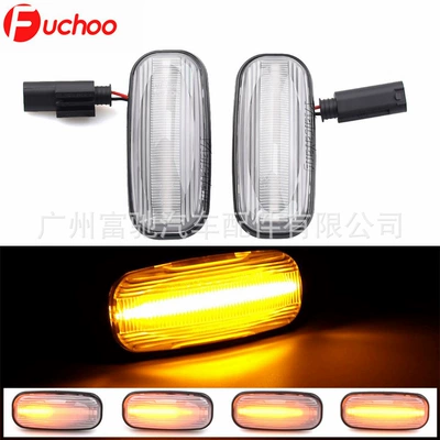 Suitable for Land Rover Discoverer 2 Defender Freedom1 Vane Light LED Plug and Play Side Light Turn Signal (Dönmə işıqları) - crystal-white-shell