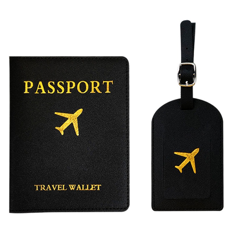 Cross-border in stock luggage tag and suit holder luggage tag passport holder