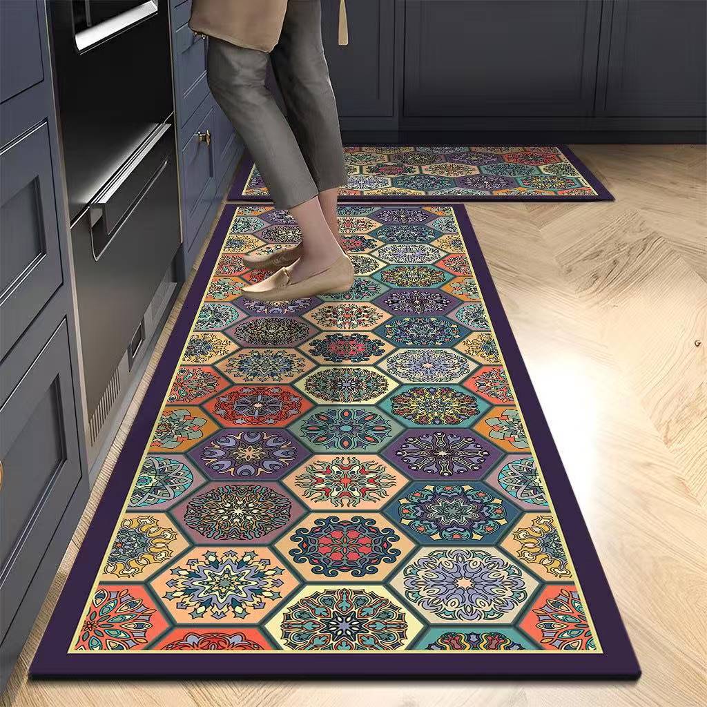 Cross-Border Wholesale American Kitchen Floor Mats, Water-Absorbent, Oil-Absorbent and Stain-Resistant Carpets, Diatom Mud, Easy-Care, No-Wash Floor Mats, Quick-Drying