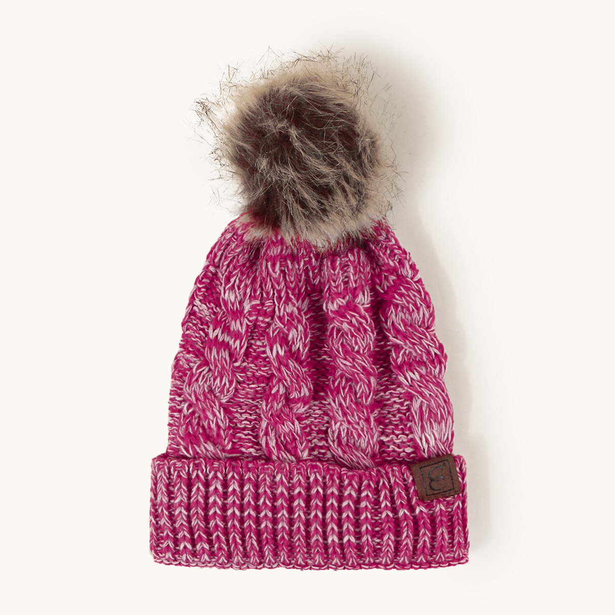 168g Weight Wool Cap Hats Type Outdoor Occasion Acrylic Material Solid Color Pattern Autumn&Winter Season Unisex Gender Korean Style Style Khaki, Grey, White, Red, Blue, Black Color Eaveless Rim Korean Style Warm Leather Label Fur Ball Knitted Hat Wholesale Nihaojewelry 7