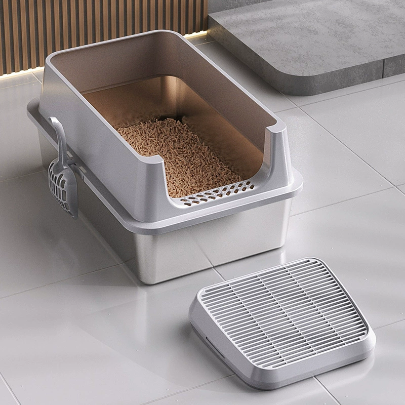 Полузакрытая нержавеющая сталь кошачий песочник высокий забор