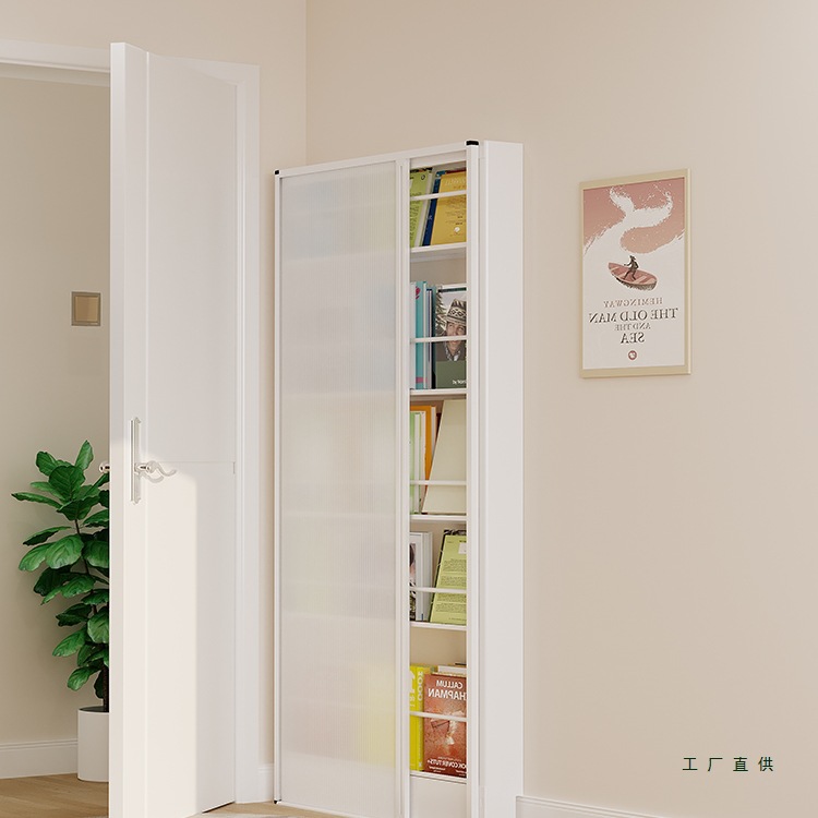 Bookshelf Dustproof Sliding Door Library Silent Sliding Door Bookshelf Accessories Sliding Simple Modern Door Detachable