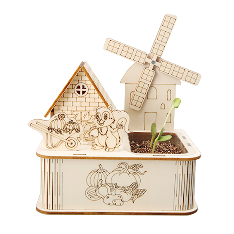 Ciencia y tecnología pequeña fabricación DIY jardín de plantas escuela primaria rompecabezas experimentos científicos STEM juguetes de enseñanza al por mayor