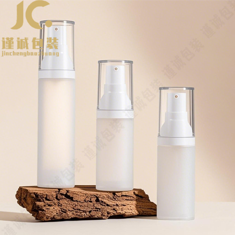 现货30ml化妆品PP磨砂真空喷雾瓶 真空粉底精华液乳液瓶塑料包材