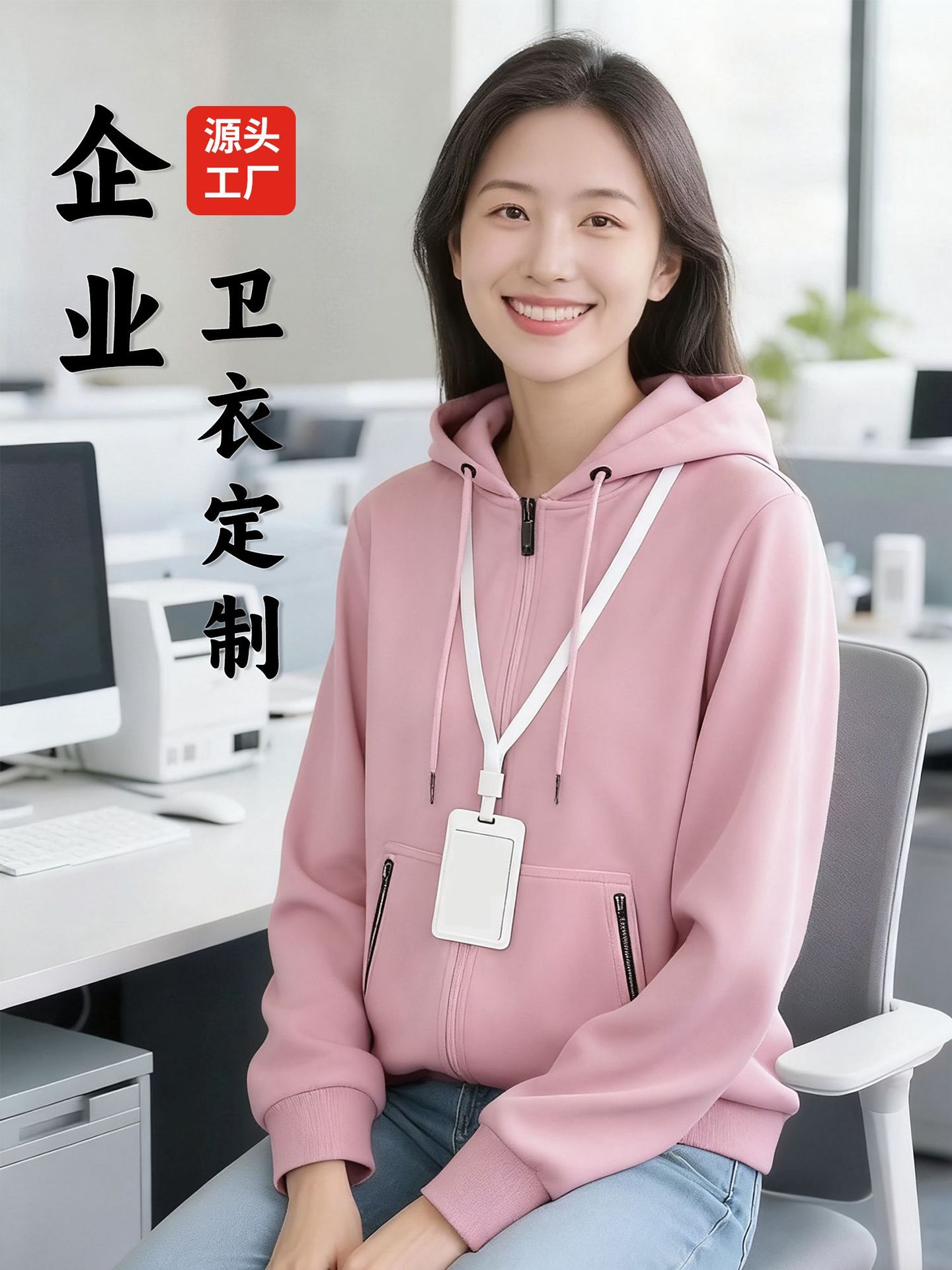 Otoño y invierno con capuz cardigan con cremallera suéter logotipo impreso personalizado hombre y mujer ropa corporativa ropa de trabajo ropa de equipo personalizada