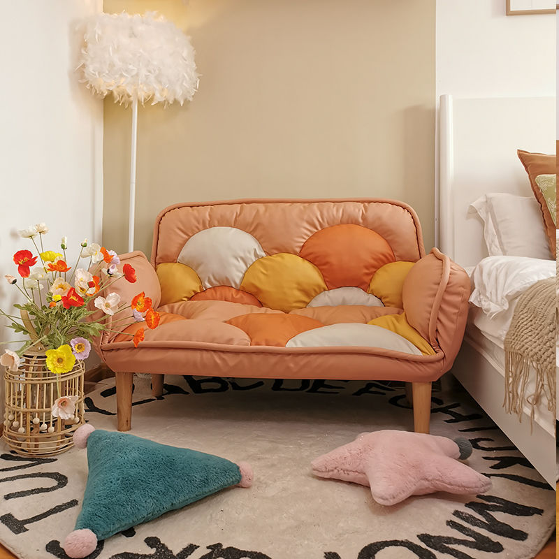 Confession Balloon! Lazy Sofa Folding Tatami Sofa Bed Single Double Small Apartment Chair Bedroom Recliner