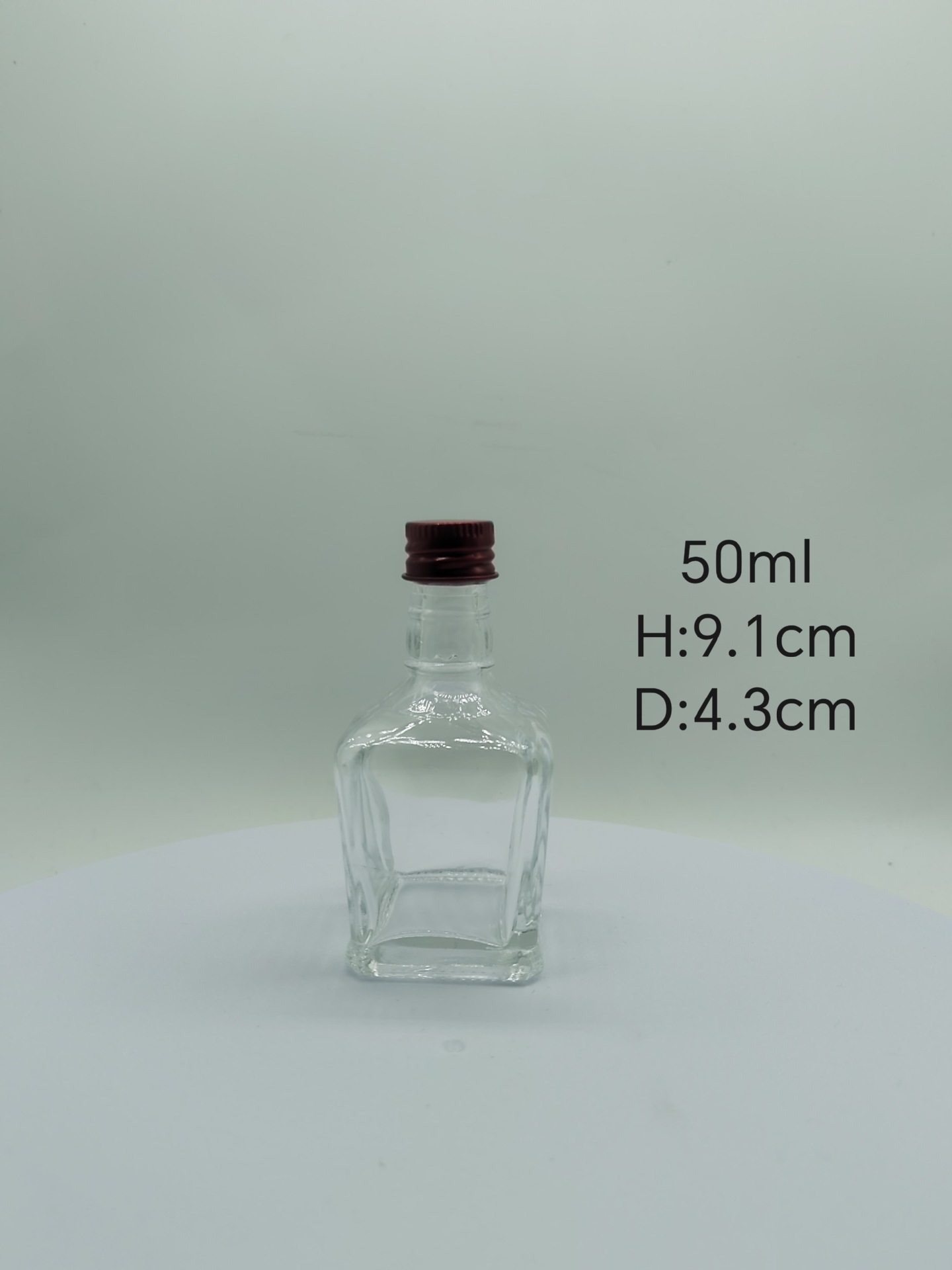 Botella de vino pequeña al por mayor, botella vacía, vidrio transparente grueso 50ml, vino de elaboración propia, vino, vino blanco, botella de vino subenvasada